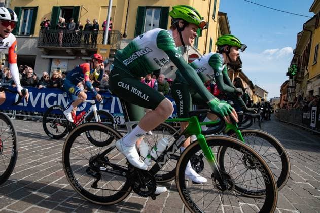 Sebastian BERWICK (Caja Rural Team) at the start of Milano-Torino 2026 in Rho, Italy, on march 18, 2026  Copyright: xSilviaxColombo IPAxSportx xipa-agency.netx xx IPA_73082897 IPA_Agency_IPA73082897