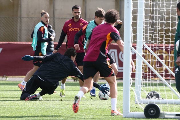 CALCIO - UEFA Europa League - AS Roma - press conference, PK, Pressekonferenz and Training 18-03-2026 Allenamenti Roma vigilia di Europa League Nella foto: Venturino gol ( Foto Gino Mancini ) Roma Italy  Copyright: xIPAxSport ABACAx