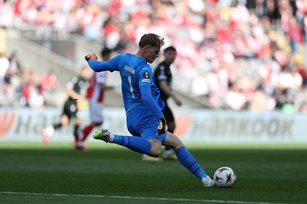 March 18, 2026, Braga, Braga, Portugal: Braga, Portugal - March 18, 2026 - Lukas Hornicek of Sc Braga in action during the UEFA Europa League match between SC Braga and Ferencvaros at Estadio Municipal de Braga Uefa Europa League SC Braga X Ferencvaros  - ZUMAe141 20260318_zsp_e141_008 Copyright: xLuisxEirasx