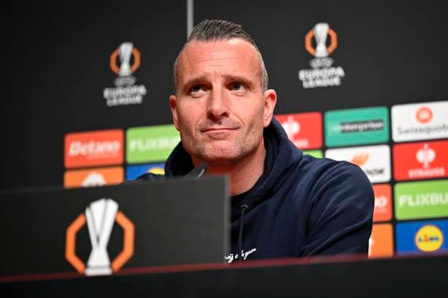 Freiburg v KRC Genk - UEFA Europa League Media Activities 18 03 2026 FREIBURG, GERMANY - MARCH 18 : Hayen Nicky head coach of KRC Genk talking to the press during a press conference, PK, Pressekonferenz ahead of the UEFA Europa League 2025 26 round of 16 match second leg between Freiburg and KRC Genk on March 18, 2026 in Freiburg, Germany, 18 03 2026 Freiburg Germany  Copyright: xDhax