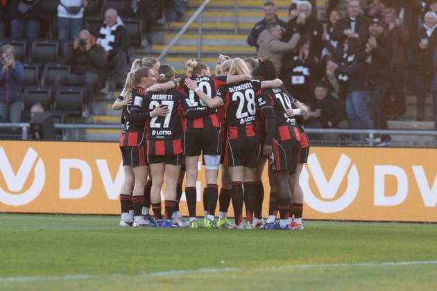 18 03 2026, xhfmx, Fußball Google Pixel Frauen Bundesliga, Eintracht Frankfurt TSG Hoffenheim Eintracht Frankfurt celebrates the early 1 0 against Hoffenheim by Rebecka Blomqvist Eintracht Frankfurt Frauen DFL DFB REGULATIONS PROHIBIT ANY USE OF PHOTOGRAPHS as IMAGE SEQUENCES and or QUASI VIDEO Frankfurt am Main