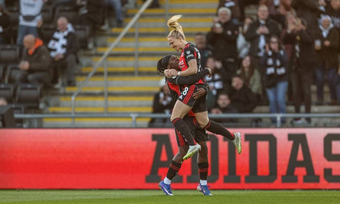 GER, Frankfurt, Eintracht Frankfurt vs TSG Hoffenheim, Google Pixel Bundesliga, Football, DFB, Season 2025 2026, Stadion am Brentanobad, 15 Matchday in picture Rebecka Blomqvist Eintracht Frankfurt Women 28 scores the 1 0, Goal, Cheers and joy, Emotions DFB DFL REGULATIONS PROHIBIT ANY USE OF PHOTOGRAPHS AS IMAGE SEQUENCES AND OR QUASI VIDEO, 18 03 2026 Copyright: HMBxMedia HendrikxHamelau