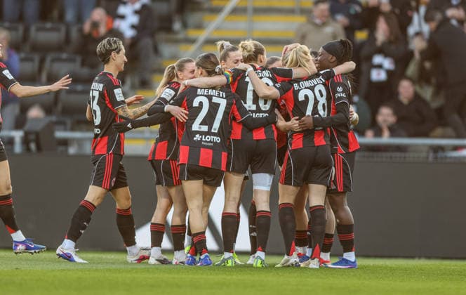 GER, Frankfurt, Eintracht Frankfurt vs TSG Hoffenheim, Google Pixel Bundesliga, Football, DFB, Season 2025 2026, Stadion am Brentanobad, 15 Matchday in picture Rebecka Blomqvist Eintracht Frankfurt Women 28 scores the 1 0, Goal, Cheers and joy, Emotions DFB DFL REGULATIONS PROHIBIT ANY USE OF PHOTOGRAPHS AS IMAGE SEQUENCES AND OR QUASI VIDEO, 18 03 2026 Copyright: HMBxMedia HendrikxHamelau