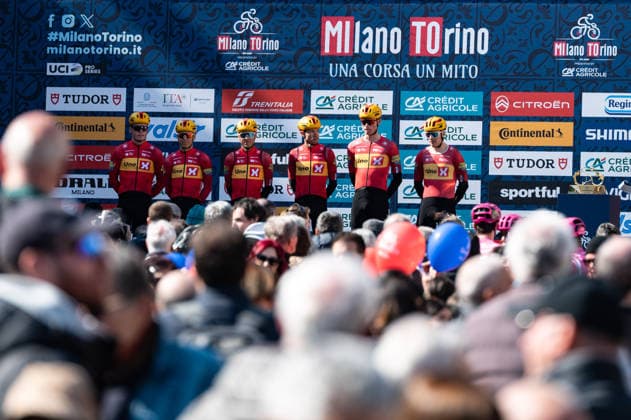 106th Milano-Torino 2026 Team UNO-X MOBILITY at the start of Milano-Torino 2026 in Rho, Italy, on March 18, 2026. Rho Italy  Copyright: xSilviaxColombox originalFilename:colombo-notitle260318_np5LS.jpg