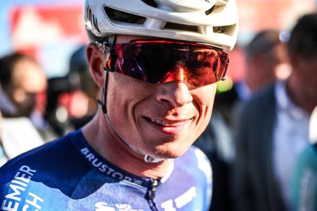 Belgian Jasper Philipsen of Alpecin-Premier Tech pictured after winning the Nokere Koerse one day cycling race for men elite, 186,4 km from Deinze to Nokere, Kruisem on Wednesday 18 March 2026. ELIASxROM  x168034163x