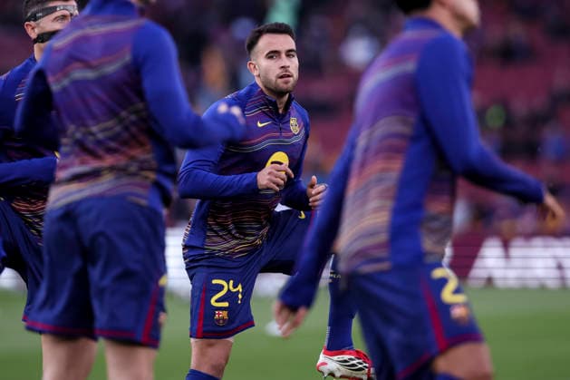 March 18, 2026, Barcelona, Barcelona, SPAIN: Eric Garcia of FC Barcelona, Barca looks on during the UEFA Champions League 2025 26 Round of 16 Second Leg, football match played between FC Barcelona and Newcastle United at Spotify Camp Nou stadium on March 18, 2026 in Barcelona, Spain. Barcelona SPAIN - ZUMAa181 20260318_zaa_a181_015 Copyright: xJavierxBorregox