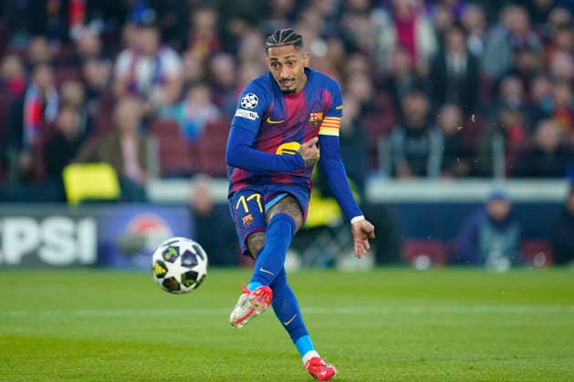 ESP: FC Barcelona, Barca - Newcastle. UEFA Champions League. Round of 8, second leg. Raphael Dias Belloli Raphinha of FC Barcelona scores the 1-0 during the UEFA Champions League match, match day Round of 8, second leg, between FC Barcelona and Newcastle, Spotify Camp Nou Stadium on March 18, 2026 in Barcelona, Spain. kpng Copyright: xSergioxRuizx xImagox PS_260318_BAR_NEW_007