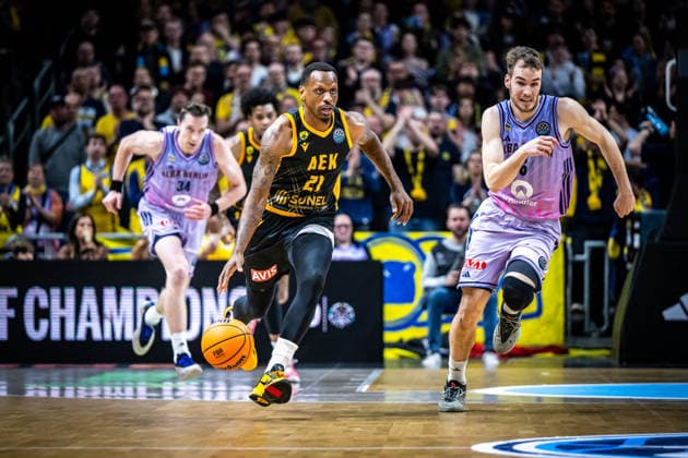 Basketball Berlin 18 03 2026 FIBA Champions League Round Of 16 Alba Berlin AEK Athens James Nunnally AEK Athens, No 21