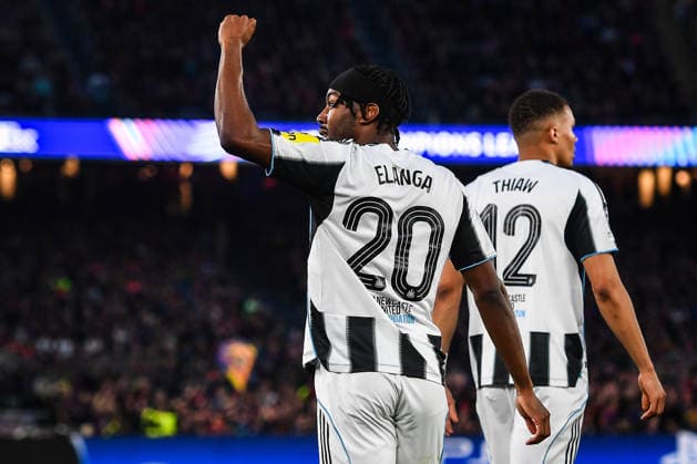 March 18, 2026, Barcelona, Barcelona, Spain: Anthony ELANGA of Newcastle celebrates his goal during the UEFA Champions League match between FC Barcelona, Barca and Newcastle United FC at Spotify Camp Nou Stadium on March 18, 2026 in Barcelona, Spain. FC Barcelona V Newcastle United - UEFA Champions League  - ZUMAm308 20260318_zsp_m308_003 Copyright: xMatthieuxMirvillex