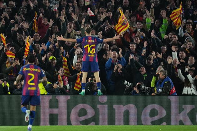 UEFA Champions League match, round of 16, second leg, between FC Barcelona, Barca and Newcastle FC plaYed at Spotify Camp Nou Stadium on March 18, 2026 in Barcelona, Spain. (Photo by Bagu Blanco PRESSIN).. Copyright: xBaguxBlancox xPRESSINx