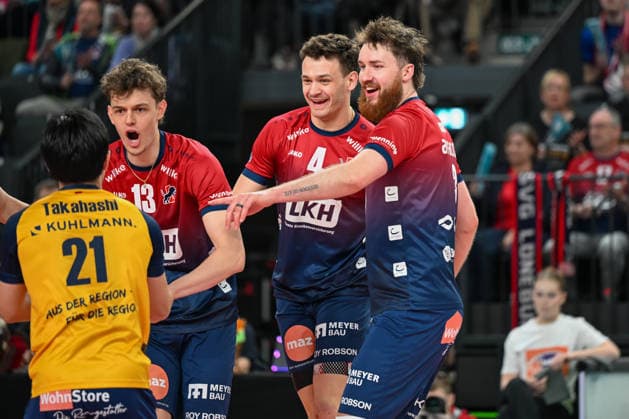 18 03 2026, xdobgx, Volleyball Volleyball Bundesliga VBL, SVG Lüneburg VC Olympia Berlin v l Lüneburg