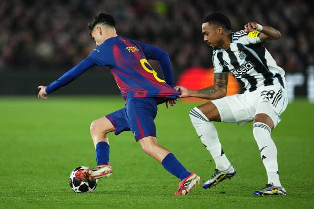 UEFA Champions League match, round of 16, second leg, between FC Barcelona, Barca and Newcastle FC plaYed at Spotify Camp Nou Stadium on March 18, 2026 in Barcelona, Spain. (Photo by Bagu Blanco PRESSIN).. Copyright: xBaguxBlancox xPRESSINx
