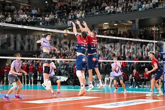 18 03 2026, xdobgx, Volleyball Volleyball Bundesliga VBL, SVG Lüneburg VC Olympia Berlin v l Lüneburg