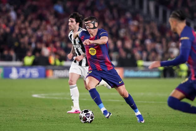 March 18, 2026, Barcelona, Barcelona, SPAIN: Robert Lewandowski of FC Barcelona, Barca in action during the UEFA Champions League 2025 26 Round of 16 Second Leg, football match played between FC Barcelona and Newcastle United at Spotify Camp Nou stadium on March 18, 2026 in Barcelona, Spain. Barcelona SPAIN - ZUMAa181 20260318_zaa_a181_078 Copyright: xJavierxBorregox