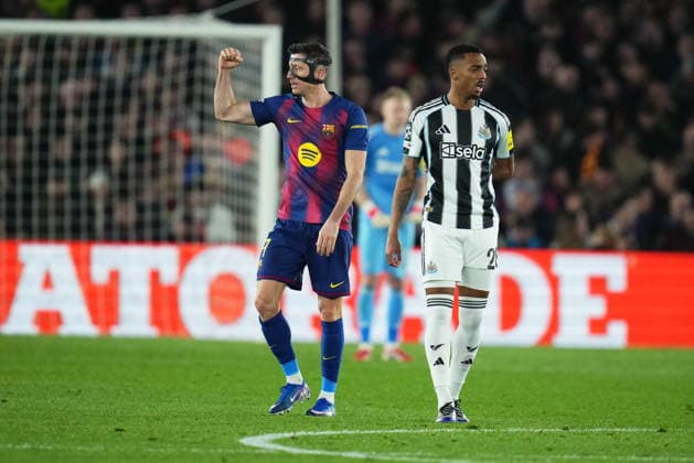 UEFA Champions League match, round of 16, second leg, between FC Barcelona, Barca and Newcastle FC plaYed at Spotify Camp Nou Stadium on March 18, 2026 in Barcelona, Spain. (Photo by Bagu Blanco PRESSIN).. Copyright: xBaguxBlancox xPRESSINx