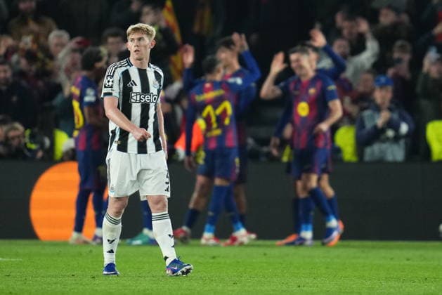 UEFA Champions League match, round of 16, second leg, between FC Barcelona, Barca and Newcastle FC plaYed at Spotify Camp Nou Stadium on March 18, 2026 in Barcelona, Spain. (Photo by Bagu Blanco PRESSIN).. Copyright: xBaguxBlancox xPRESSINx