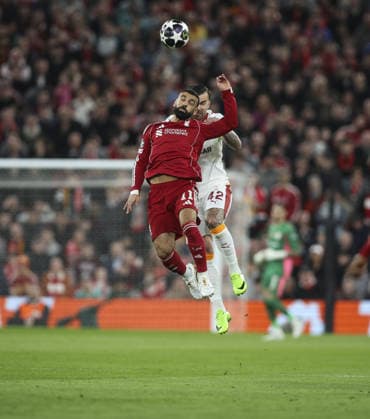 Liverpool v Galatsaray, UEFA Champions League, Round of 16, 2nd leg 18.03.26 Liverpool v Galatsaray, UEFA Champions League, Round of 16, 2nd leg Bradley Ormesher The Times Mohamed Salah of Liverpool and Abdülkerim Bardakc¿ of Galatasaray  Copyright: xBradleyxOrmesherx NINTCHDBPICT001067730183