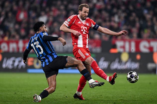 Mg Monaco di Baviera (Germania) 18 03 2026 - Champions League Bayern Monaco-Atalanta foto Matteo Gribaudi Image nella foto: Ederson-Harry Kane 