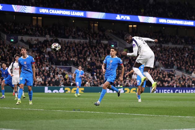 Tottenham Hotspur gegen Atletico De Madrid 18. März 2026, London UEFA-Champions-League-Achtelfinale Tottenham Hotspur gegen Atletico De Madrid Randal Kolo Muani von Tottenham Hotspur erzielt den Führungstreffer Foto Jacques Feeney Abseits London UK  Copyright: xJacquesxFeeneyx xOffsidexOffside