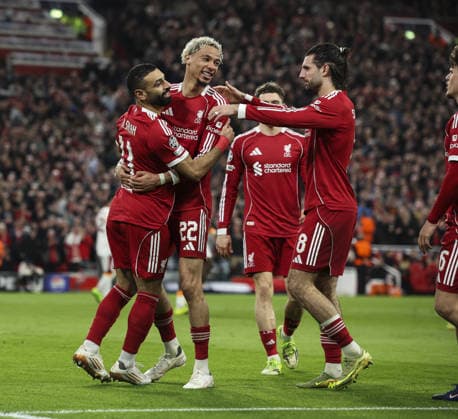 Liverpool v Galatsaray, UEFA Champions League, Round of 16, 2nd leg 18.03.26 Liverpool v Galatsaray, UEFA Champions League, Round of 16, 2nd leg Bradley Ormesher The Times Hugo Ekitiké of Liverpool scores and celebrates scoring his teams 2nd goal  Copyright: xBradleyxOrmesherx NINTCHDBPICT001067743905