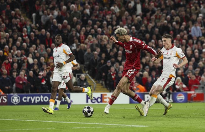 Liverpool v Galatsaray, UEFA Champions League, Round of 16, 2nd leg 18.03.26 Liverpool v Galatsaray, UEFA Champions League, Round of 16, 2nd leg Bradley Ormesher The Times Hugo Ekitiké of Liverpool scores and celebrates scoring his teams 2nd goal  Copyright: xBradleyxOrmesherx NINTCHDBPICT001067744623