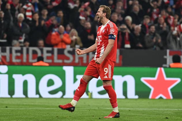 CALCIO - UEFA Champions League - FC Bayern Munchen vs Atalanta BC Harry Kane (Fc Bayern Munchen) celebrating his goal during FC Bayern Munchen vs Atalanta BC, UEFA Champions League football match in Munchen, Germany, March 18 2026 Munchen Germany  Copyright: xIPAxSport ABACAx