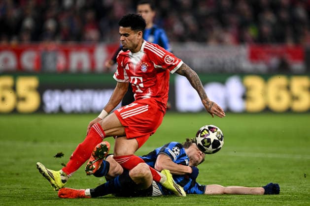 Mg Monaco di Baviera (Germania) 18 03 2026 - Champions League Bayern Monaco-Atalanta foto Matteo Gribaudi Image nella foto: Luis Diaz-Giorgio Scalvini 
