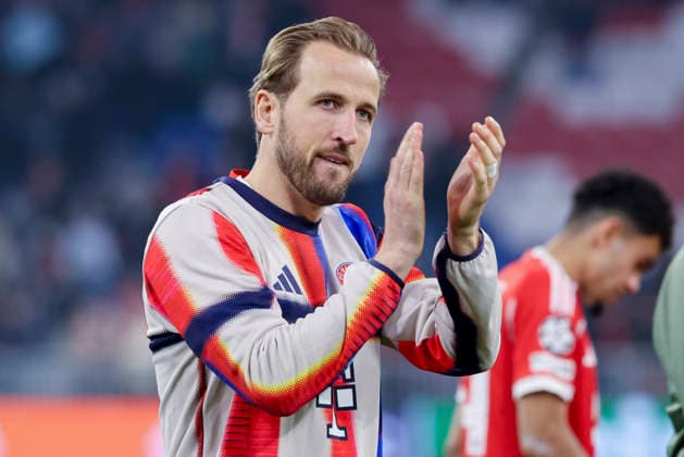 Harry Kane (FC Bayern Muenchen) jubelt, UEFA Champions League 2025 26 Round of 16 Second Leg, FC Bayern München v Atalanta BC, Football Arena Munich am 18. March 2026 in München, Deutschland. (Foto von Marco Steinbrenner DeFodi Images) Harry Kane (FC Bayern Muenchen) cheers, UEFA Champions League 2025 26 Round of 16 Second Leg, FC Bayern München v Atalanta BC, Football Arena Munich, March 18, 2026 in Munich, Germany. (Photo by Marco Steinbrenner DeFodi Images) - *** Harry Kane FC Bayern Muenchen cheers, UEFA Champions League 2025 26 Round of 16 Second Leg, FC Bayern München v Atalanta BC, Football Arena Munich, March 18, 2026 in Munich, Germany Photo by Marco Steinbrenner DeFodi Images Harry Kane FC Bayern Muenchen cheers, UEFA Champions League 2025 26 Round of 16 Second Leg, FC Bayern München v Atalanta BC, Football Arena Munich, March 18, 2026 in Munich, Germany Photo by Marco Steinbrenner DeFodi Images
