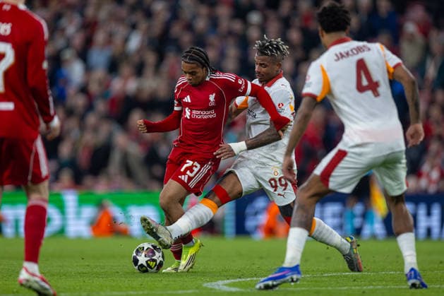 Football - UEFA Champions League - Round of 16 - 2nd Leg - Liverpool FC v Galatasaray A.Åž. LIVERPOOL, ENGLAND - Wednesday, March 18, 2026: Liverpool s xxxx during the UEFA Champions League Round of 16 2nd Leg match between Liverpool FC and Galatasaray A.Åž. at Anfield. (Photo by David Rawcliffe Propaganda) LIVERPOOL Anfield MERSEYSIDE ENGLAND  Copyright: xDavidxRawcliffex P2026-03-18-Liverpool_Galatasaray-131