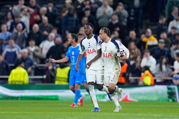 March 18, 2026, London, London, England: Xavi Simons of Tottenham Hotspur celebrates a goal during the UEFA Champions League 2025 26 Round of 16 Second Leg match between Tottenham Hotspur and Atletico de Madrid at Tottenham Hotspur Stadium on March 18, 2026, in London, England. London England - ZUMAa181 20260318_zaa_a181_225 Copyright: xDennisxAgyemanx