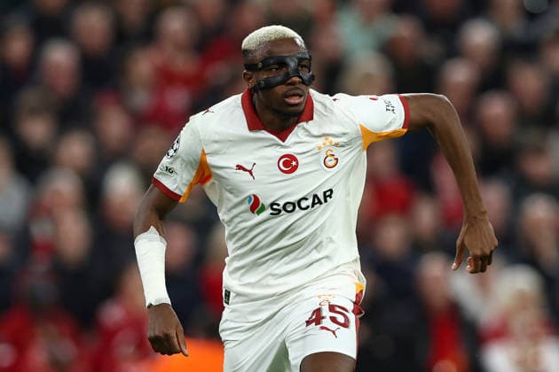 Liverpool v Galatasaray S.K., UEFA Champions League Victor Osimhen of Galatasaray during the Liverpool v Galatasaray S.K. UEFA Champions League, Round of 16, 2nd Leg match at Anfield, Liverpool, England on 18 March 2026 Credit: Ian Stephen Every Second Media Editorial use only. All images are copyright Every Second Media Limited. No images may be reproduced without prior permission. Copyright: xIMAGO EveryxSecondxMediax ESM-1864-0081 IanxStephenx xEveryxSecondxMediax