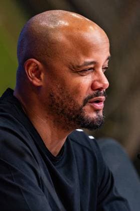 18 03 2026, FC Bayern München vs Atalanta Bergamo, UEFA Champions League, Round of 16 second leg Vincent Kompany FC Bayern Muenchen,Coach at the post-match press conference Regulations prohibit any use of photographs as image sequences and or quasi video Copyright: xBahhoxKarax