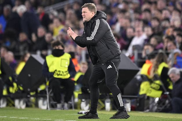 BARCELONA, SPAIN - MARCH 18: Eddie Howe, Head Coach of Newcastle United FC gestures during the UEFA Champions League 2025 26 Round of 16 Second Leg match between FC Barcelona, Barca and Newcastle United FC at Camp Nou on March 18, 2026 in Barcelona, Spain. (Photo by Richard Callis Sports Press Photo )  Copyright: xRichardxCallis SportsxPressxPhotox Sportspressphoto_SPR113517