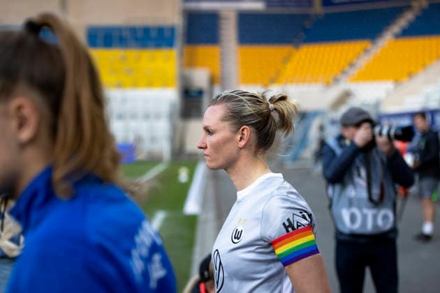 Google Pixel Womens Bundesliga FC Carl Zeiss Jena vs VfL Wolfsburg Jena 18 03 2026 Alexandra Popp 11 VfL Wolfsburg Google Pixel Womens Bundesliga FC Carl Zeiss Jena vs VfL Wolfsburg ad hoc arena im Ernst Abbe Sportfeld 18 03 2026 DFB REGULATIONS PROHIBIT ANY USE OF PHOTOGRAPHS AS IMAGE SEQUENCES AND OR QUASI VIDEO Copyright: xBEAUTIFULxSPORTS Duehringx