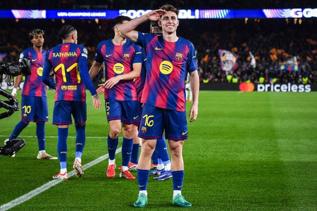 March 18, 2026, Barcelona, Barcelona, Spain: Fermin LOPEZ of Barcelona celebrates his goal during the UEFA Champions League match between FC Barcelona, Barca and Newcastle United FC at Spotify Camp Nou Stadium on March 18, 2026 in Barcelona, Spain. FC Barcelona V Newcastle United - UEFA Champions League  - ZUMAm308 20260318_zsp_m308_018 Copyright: xMatthieuxMirvillex
