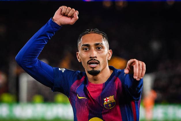 March 18, 2026, Barcelona, Barcelona, Spain: Raphael DIAS BELLOLI (Raphinha) of Barcelona celebrates his goal during the UEFA Champions League match between FC Barcelona, Barca and Newcastle United FC at Spotify Camp Nou Stadium on March 18, 2026 in Barcelona, Spain. Barcelona Spain - ZUMAm308 20260318_zsp_m308_025 Copyright: xMatthieuxMirvillex