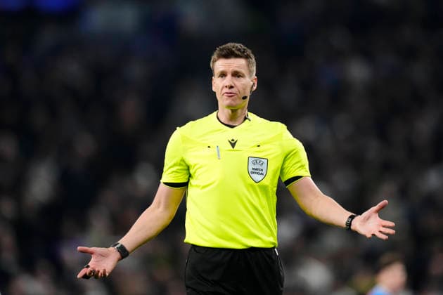 Tottenham Hotspur FC v Atletico de Madrid - UEFA Champions League 2025 26 Round of 16 Second Leg Referee Daniel Siebert during the UEFA Champions League 2025 26 Round of 16 Second Leg match between Tottenham Hotspur FC and Atletico de Madrid at Tottenham Hotspur Stadium on March 18, 2026 in London, England. London England United Kingdom  Copyright: xJosexBretonx originalFilename:bretonhernandez-tottenha260318_npbYY.jpg
