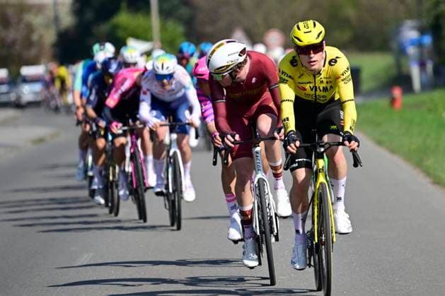 Grand Prix de Denain - Porte du Hainaut 2026 Cycling Race DENAIN, FRANCE - MARCH 19 : rider of team Team Visma I Lease a Bike during the 67th edition of Grand Prix de Denain - Porte du Hainaut an UCI ProSeries 1.Pro one day cycling road race for Men Elite of km with start in Denain and finish in Denain on March 19, 2026 in Denain, France, 19 03 2026 ( Motordriver Pieter Vanherzeele - Denain France  Copyright: xJanxDexMeuleneirx