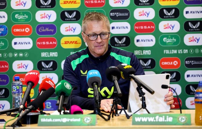 Republic of Ireland Squad Announcement, FAI HQ, Dublin 19 3 2026 Ireland manager Heimir Hallgrimsson Heimir Hallgrimsson 19 3 2026  Copyright: x INPHO RyanxByrnex RB2_7519