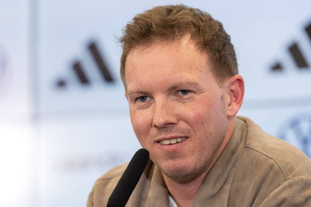 Squad announcement mens national team National coach Julian Nagelsmann speaks during the press conference Press conference to announce the mens national team squad for the international matches against Switzerland and Ghana March 19, 2026 at the DFB Campus in Frankfurt am Main , Frankfurt am Main Hessen Germany DFB Campus