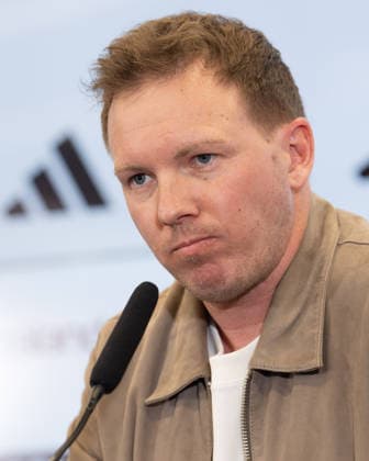 Squad announcement mens national team National coach Julian Nagelsmann speaks during the press conference Press conference to announce the mens national team squad for the international matches against Switzerland and Ghana March 19, 2026 at the DFB Campus in Frankfurt am Main , Frankfurt am Main Hessen Germany DFB Campus