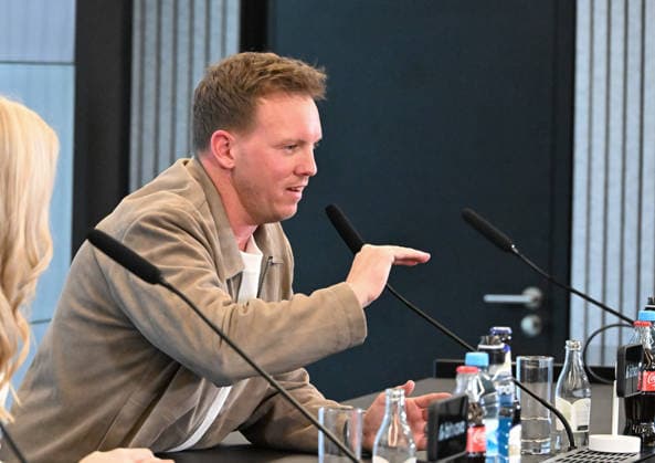 19 03 2026, xsltx, Fußball DFB Medientermine, DFB Pressekonferenz Kaderbekanngabe v l Julian Nagelsmann Bundestrainer Deutsche Nationalmannschaft DFL DFB REGULATIONS PROHIBIT ANY USE OF PHOTOGRAPHS as IMAGE SEQUENCES and or QUASI VIDEO