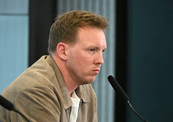 19 03 2026, xsltx, Fußball DFB Medientermine, DFB Pressekonferenz Kaderbekanngabe v l Julian Nagelsmann Bundestrainer Deutsche Nationalmannschaft DFL DFB REGULATIONS PROHIBIT ANY USE OF PHOTOGRAPHS as IMAGE SEQUENCES and or QUASI VIDEO