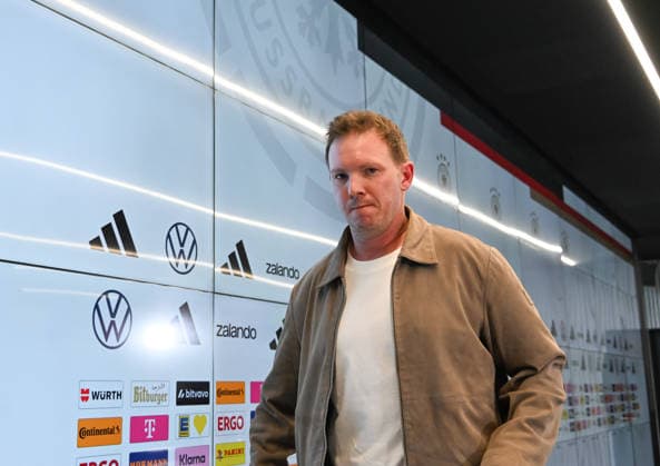 19 03 2026, xsltx, Fußball DFB Medientermine, DFB Pressekonferenz Kaderbekanngabe v l Julian Nagelsmann Bundestrainer Deutsche Nationalmannschaft DFL DFB REGULATIONS PROHIBIT ANY USE OF PHOTOGRAPHS as IMAGE SEQUENCES and or QUASI VIDEO