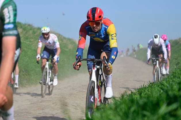 Grand Prix de Denain - Porte du Hainaut 2026 Cycling Race DENAIN, FRANCE - MARCH 19 : rider of team Lidl - Trek during the 67th edition of Grand Prix de Denain - Porte du Hainaut an UCI ProSeries 1.Pro one day cycling road race for Men Elite of km with start in Denain and finish in Denain on March 19, 2026 in Denain, France, 19 03 2026 ( Motordriver Pieter Vanherzeele - Denain France  Copyright: xJanxDexMeuleneirx
