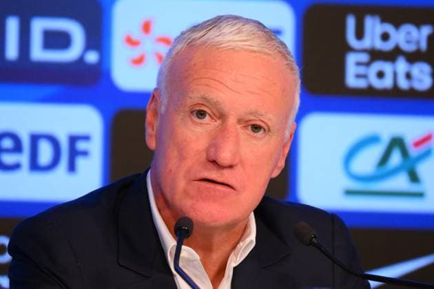 Football, France national team Press conference Didier Deschamps
