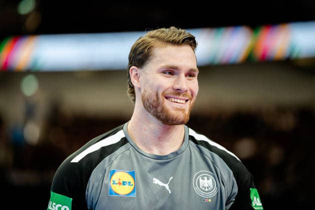 Dortmund 19 03 2026, Handball, Men, International match, Germany Egypt Johannes Golla Germany, 4 during warm-up Dortmund Westfalenhalle NRW Germany