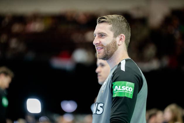 Dortmund 19 03 2026, Handball, Men, International match, Germany Egypt Lukas Mertens Germany, 36 warming up Dortmund Westfalenhalle NRW Germany