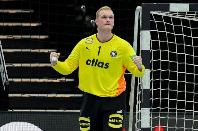 Goalkeeper David Spaeth Germany cheers, Handball International Friendly, Germany v Egypt, Westfalenhalle, March 19, 2026 in Dortmund, Germany Photo by Marco Steinbrenner DeFodi Images Goalkeeper David Spaeth Germany cheers, Handball International Friendly, Germany v Egypt, Westfalenhalle, March 19, 2026 in Dortmund, Germany Photo by Marco Steinbrenner DeFodi Images