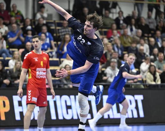 LKS 20260319 Santeri Vainionpää of Finland scores during Men s Handball World Championship, WM, Weltmeisterschaft Qualification Second Stage match Finland vs Montenegro in Vantaa, Finland on March 19, 2026. - HEIKKI SAUKKOMAA Vantaa Finland B-27OJ-O-tY  Copyright: xHeikkixSaukkomaax B-27OJ-O-tY